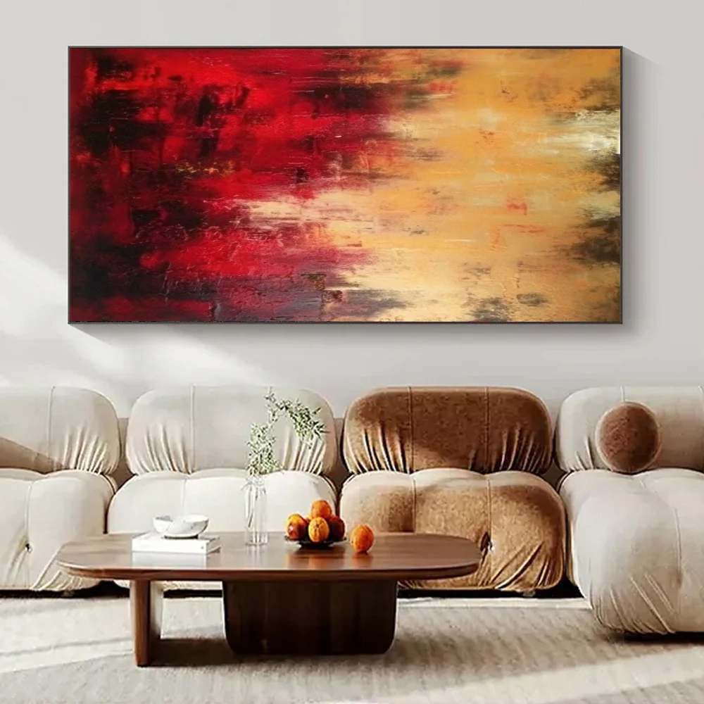 Bedroom Hand-painted Bold Living Abstract Canvas Artwork VLJT5